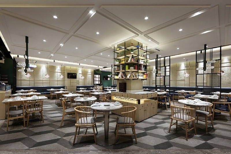 上海浦東三林茶餐廳設計布局效果